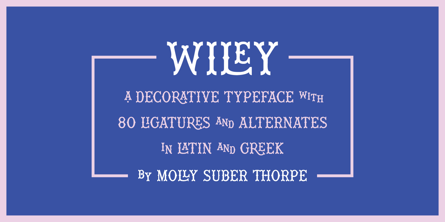 Wiley Regular Font preview